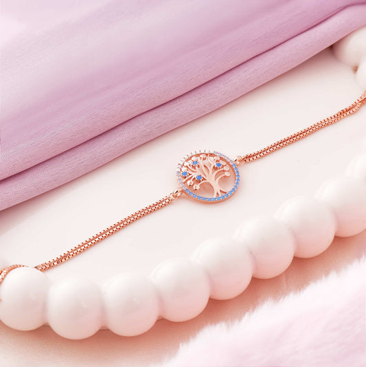 Tree of Hearts Rose Gold Bracelet