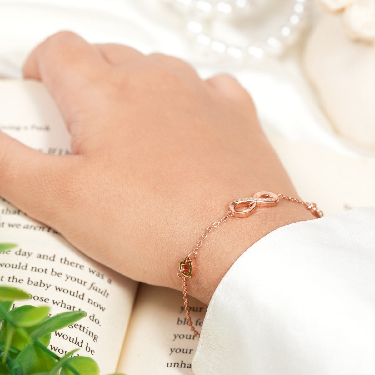 Infinity Love Rose Gold Bracelet